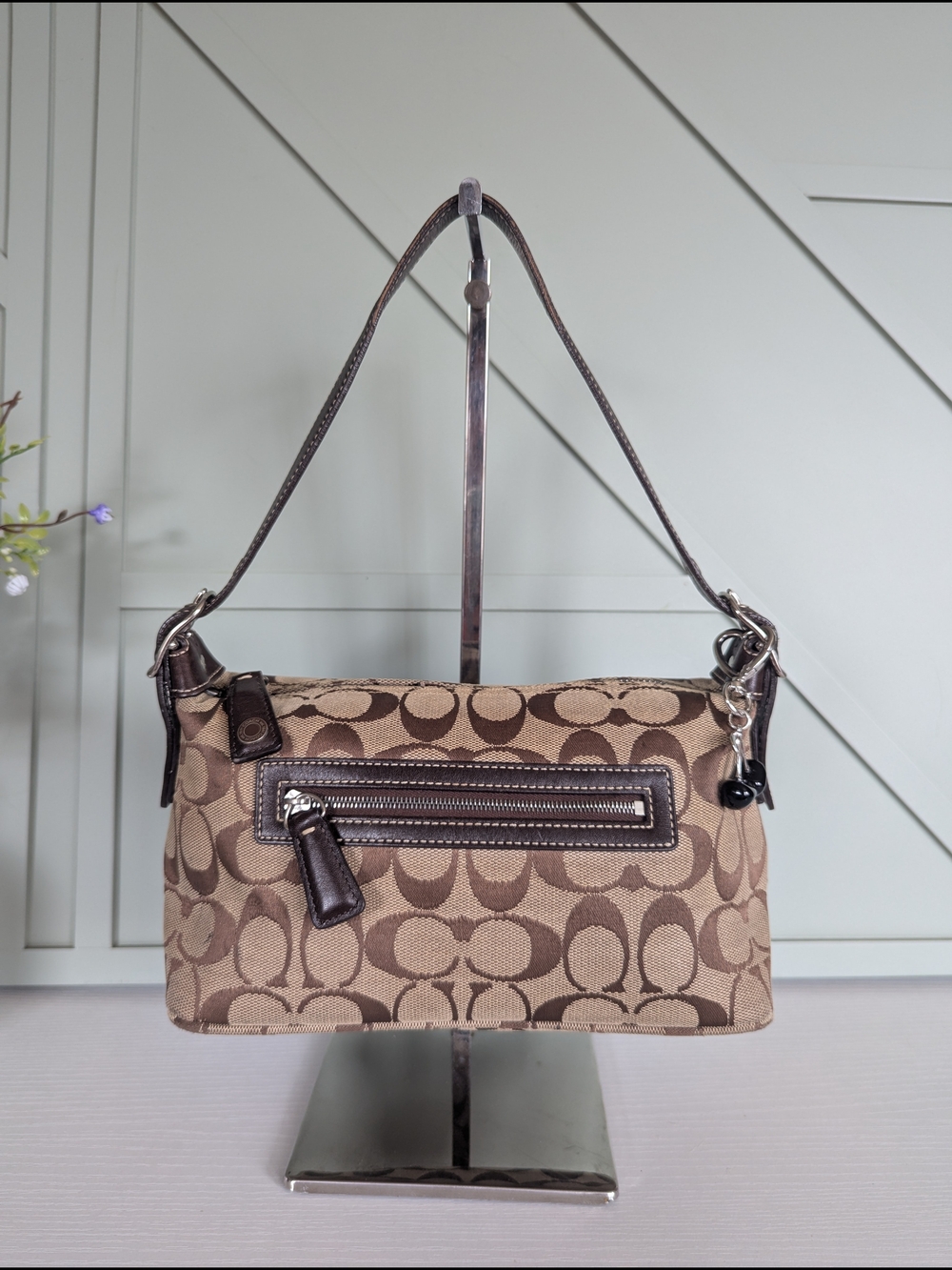 Coach Signature Jacquard Demi Shoulder Bag